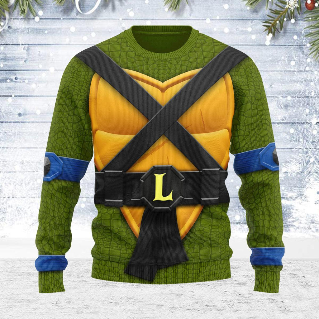 CustomsPig Merry Christmas Ultimates! Leonardo Unisex Wool Sweater - CustomsPig.com