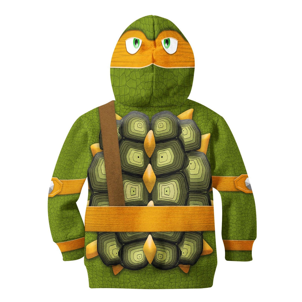 CustomsPig Michelangelo Costume Cosplay Kid Hoodie Sweatshirt T-Shirt - CustomsPig.com