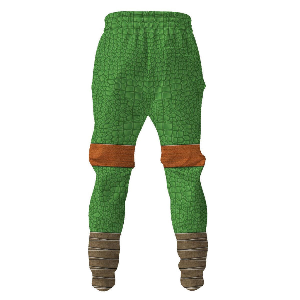 CustomsPig Michelangelo Ninja Turtles Costume Hoodie Sweatshirt T-Shirt ZipHoodie Sweatpants - CustomsPig.com