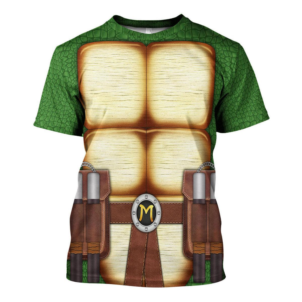 CustomsPig Michelangelo Ninja Turtles Costume Hoodie Sweatshirt T-Shirt ZipHoodie Sweatpants - CustomsPig.com