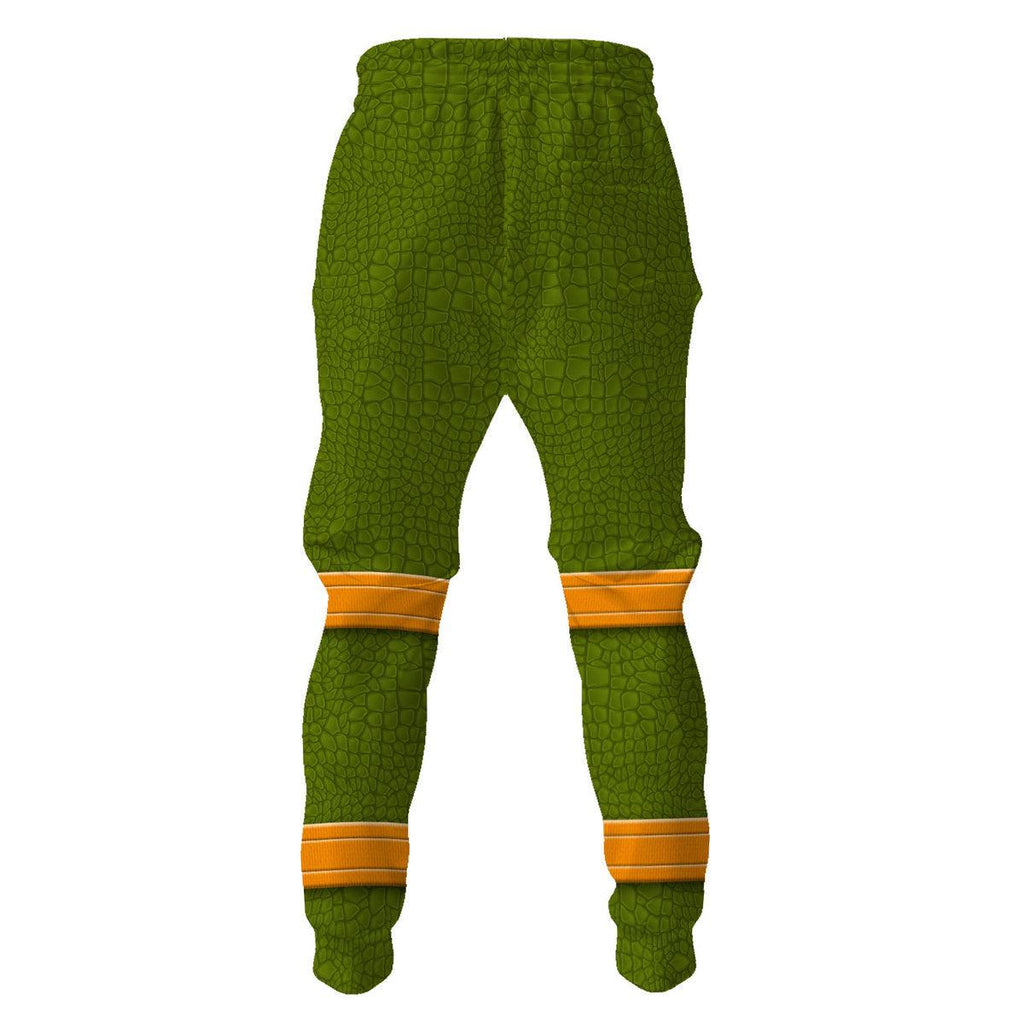 CustomsPig Michelangelo TMNT Costume Hoodie Sweatshirt T-Shirt Sweatpants - CustomsPig.com