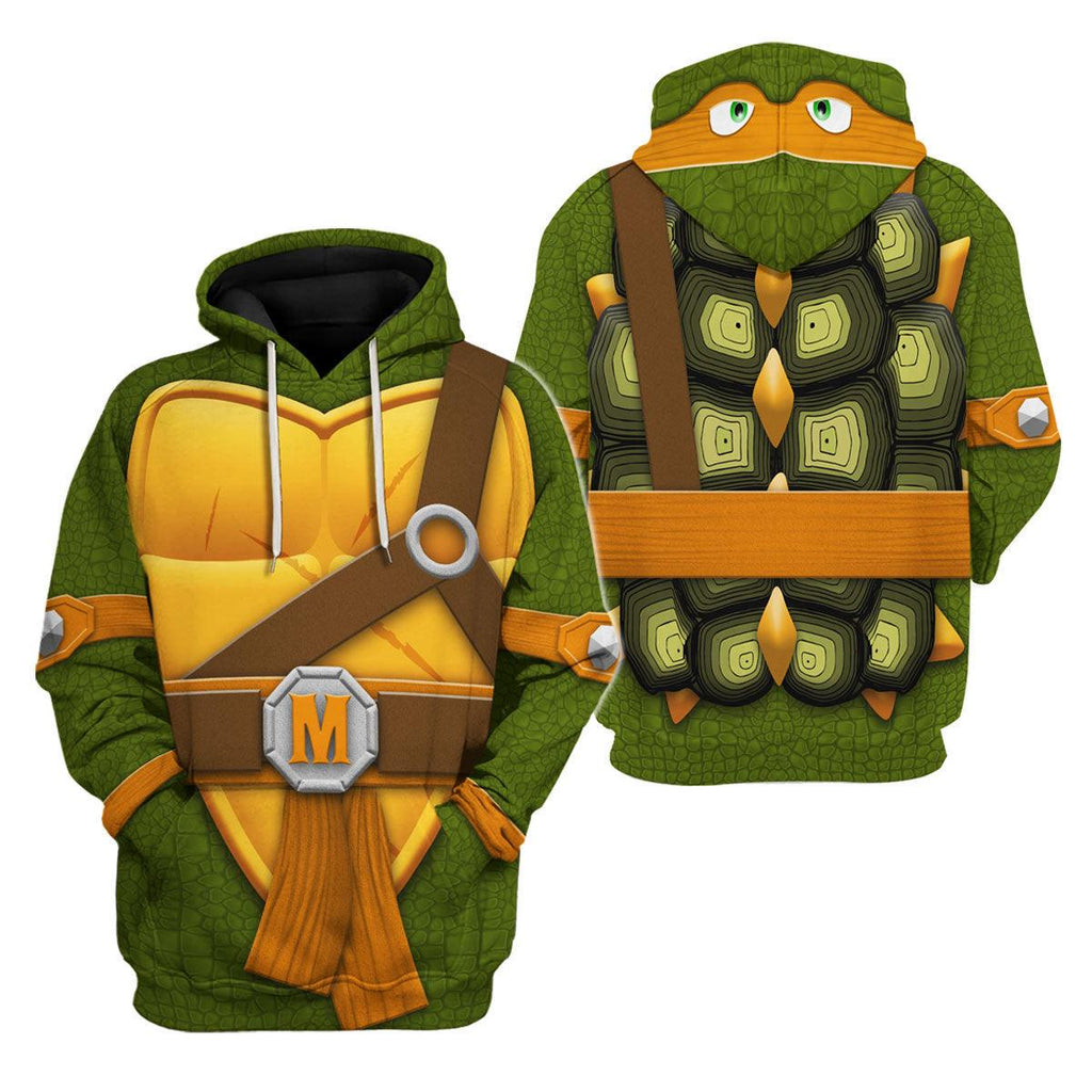 CustomsPig Michelangelo TMNT Costume Hoodie Sweatshirt T-Shirt Sweatpants - CustomsPig.com