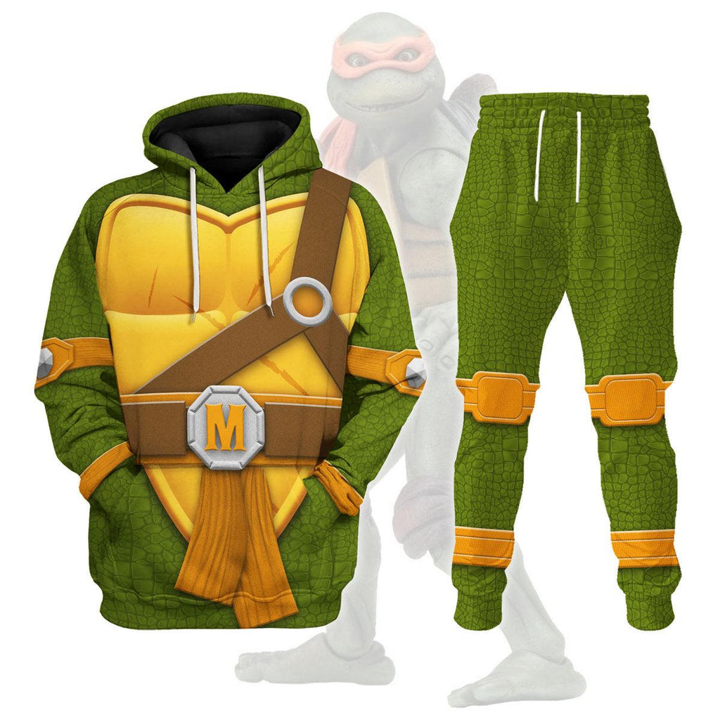 CustomsPig Michelangelo TMNT Costume Hoodie Sweatshirt T-Shirt Sweatpants - CustomsPig.com