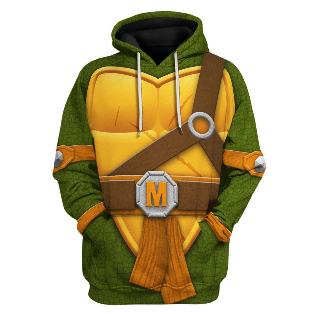 CustomsPig Michelangelo TMNT Costume Hoodie Sweatshirt T-Shirt Sweatpants - CustomsPig.com