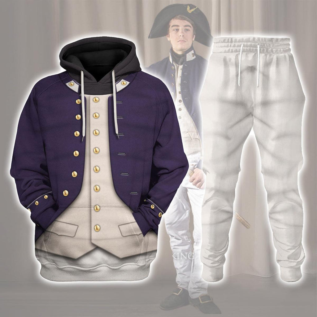 CustomsPig Midshipman-1806 Uniform All Over Print Hoodie Sweatshirt T-Shirt Tracksuit - DucG