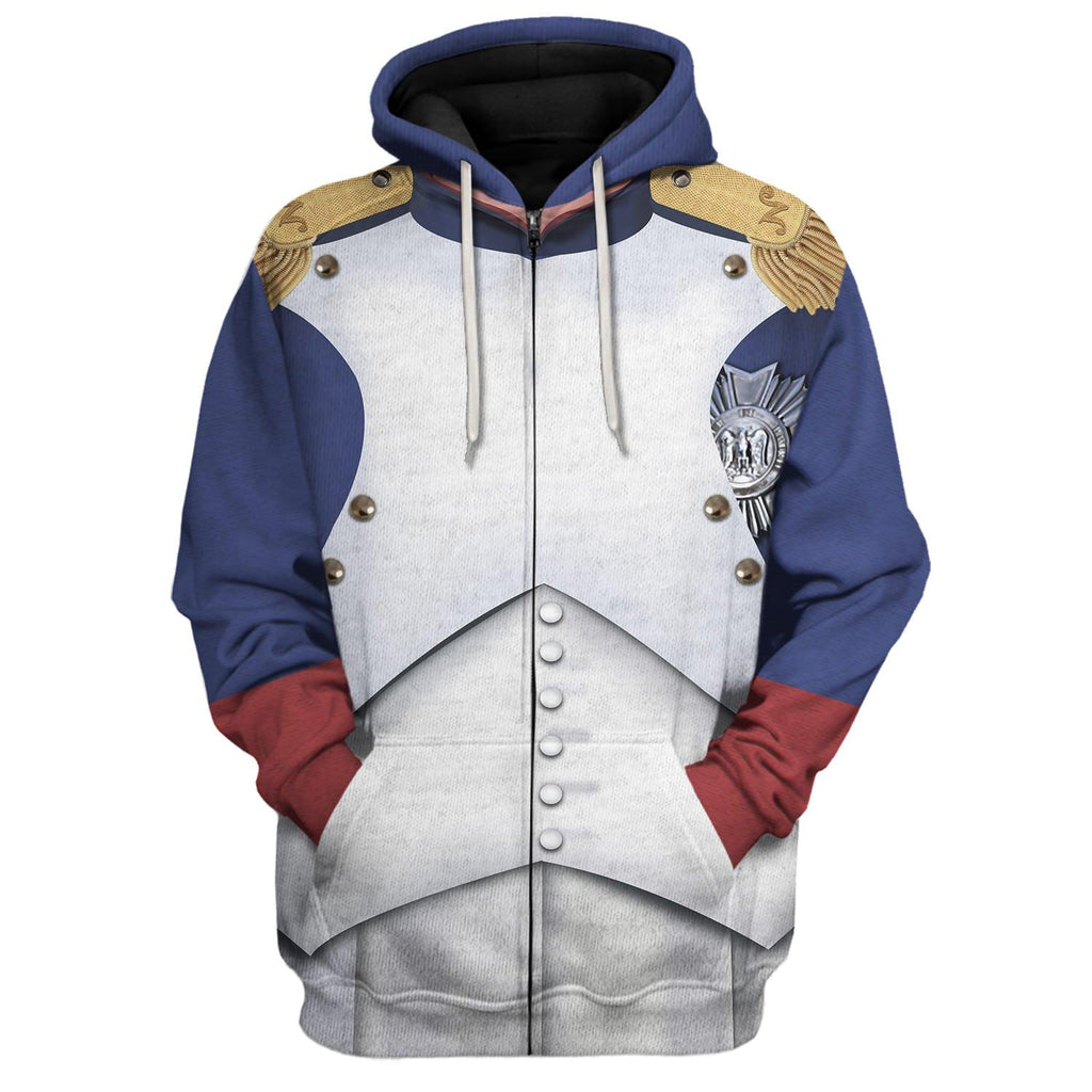 CustomsPig Napoleon Bonaparte I Costume Hoodie Sweatshirt T-Shirt Tracksuit - CustomsPig.com