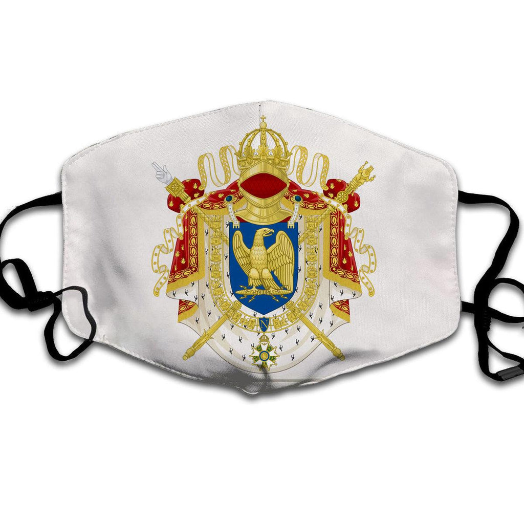 CustomsPig Napoleon Coat Of Arms Face Mask - CustomsPig.com