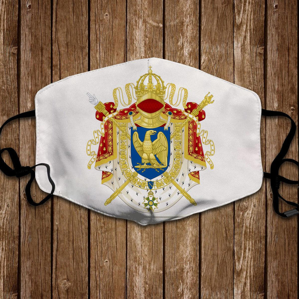 CustomsPig Napoleon Coat Of Arms Face Mask - CustomsPig.com