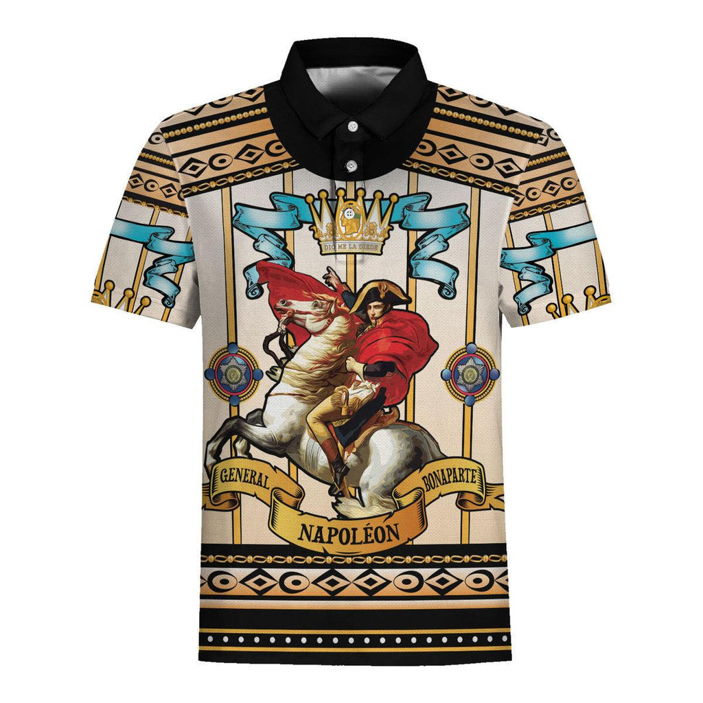 CustomsPig Napoleon Crossing The Alps Polo Shirt - CustomsPig.com