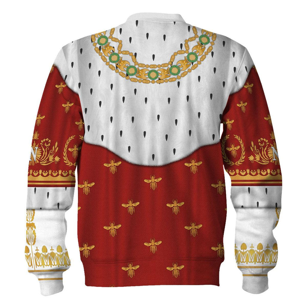 CustomsPig Napoleon I in Coronation Robes Costume All Over Print Hoodie Sweatshirt T-Shirt Tracksuit - CustomsPig.com