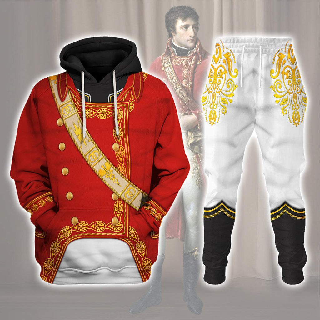 CustomsPig Napoleon I in First Consul Uniform All Over Print Hoodie Sweatshirt T-Shirt Tracksuit - CustomsPig.com