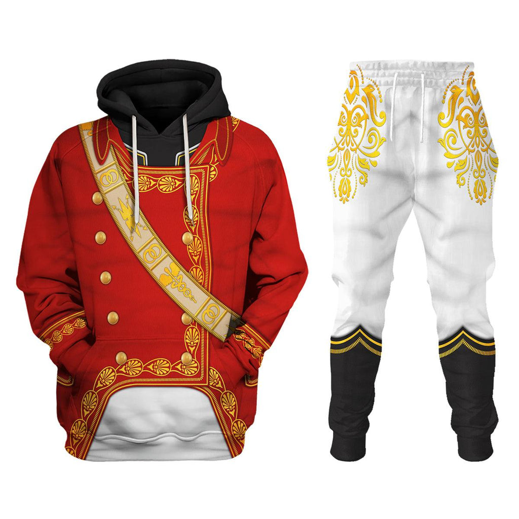 CustomsPig Napoleon I in First Consul Uniform All Over Print Hoodie Sweatshirt T-Shirt Tracksuit - CustomsPig.com