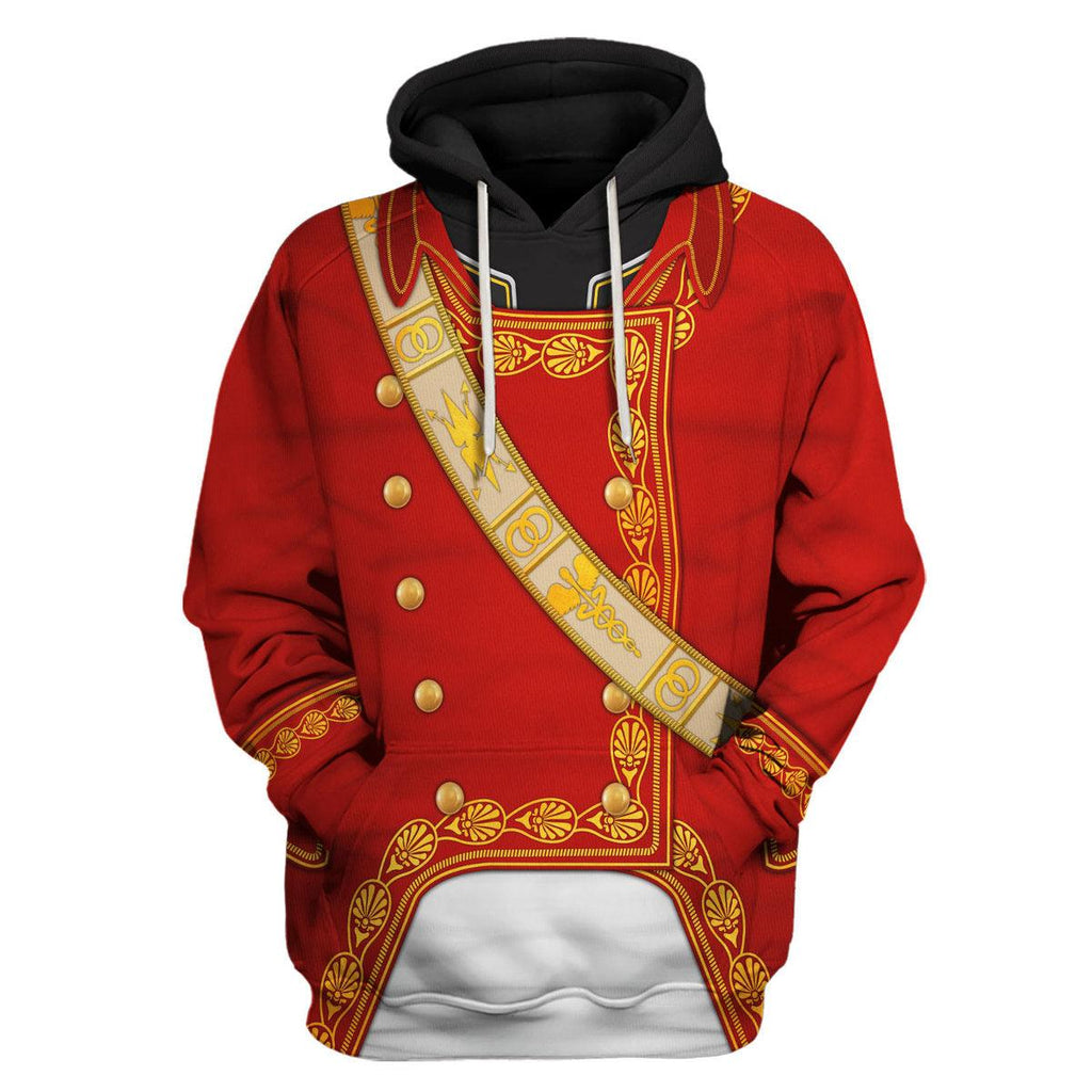 CustomsPig Napoleon I in First Consul Uniform All Over Print Hoodie Sweatshirt T-Shirt Tracksuit - CustomsPig.com