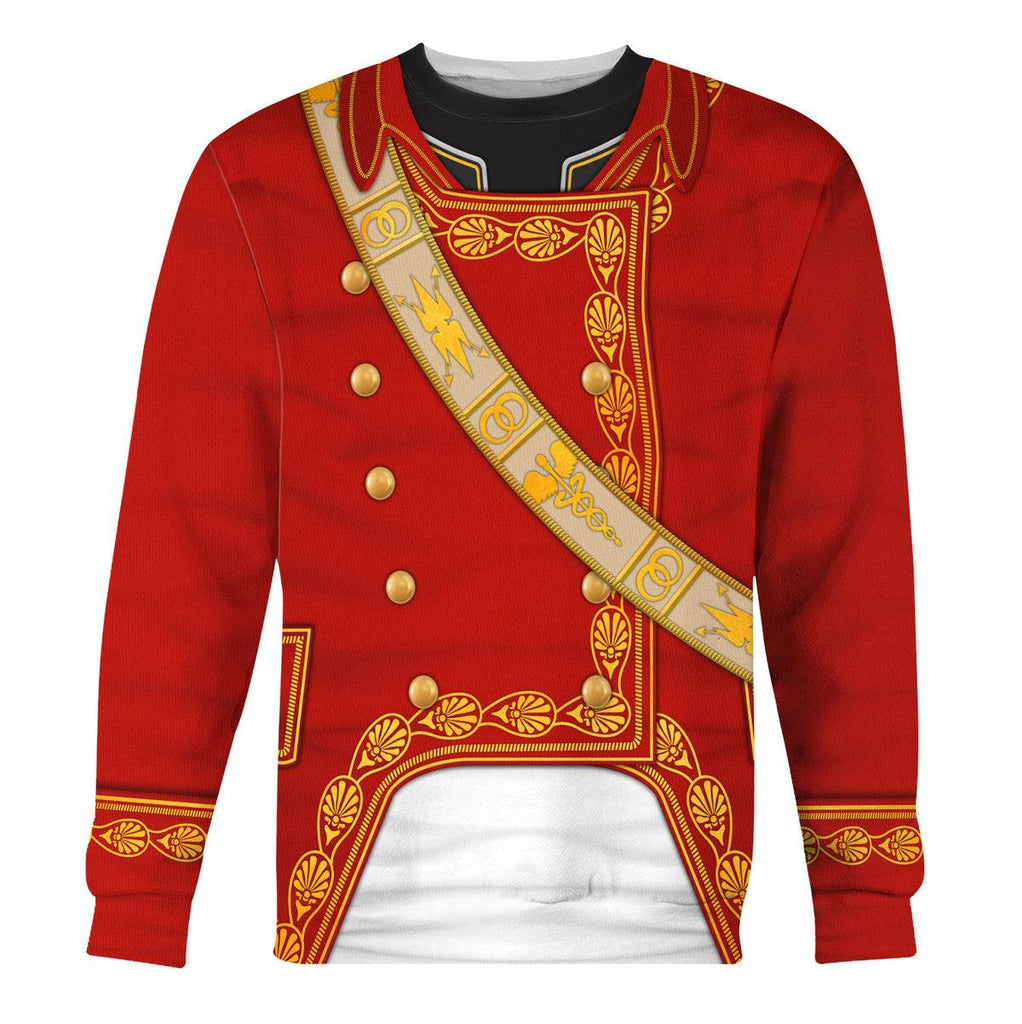 CustomsPig Napoleon I in First Consul Uniform All Over Print Hoodie Sweatshirt T-Shirt Tracksuit - CustomsPig.com