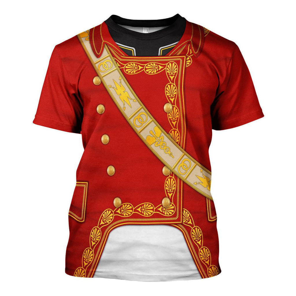 CustomsPig Napoleon I in First Consul Uniform All Over Print Hoodie Sweatshirt T-Shirt Tracksuit - CustomsPig.com