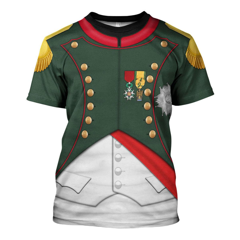 CustomsPig Napoleon I In His Chasseur Uniform All Over Print Hoodie Sweatshirt T-Shirt Tracksuit - CustomsPig.com