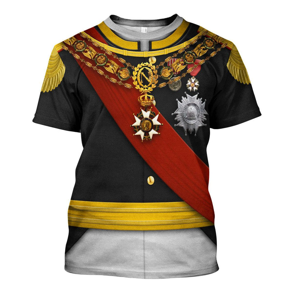 CustomsPig Napoleon III in Coronation Robes Uniform All Over Print Hoodie Sweatshirt T-Shirt Tracksuit - CustomsPig.com