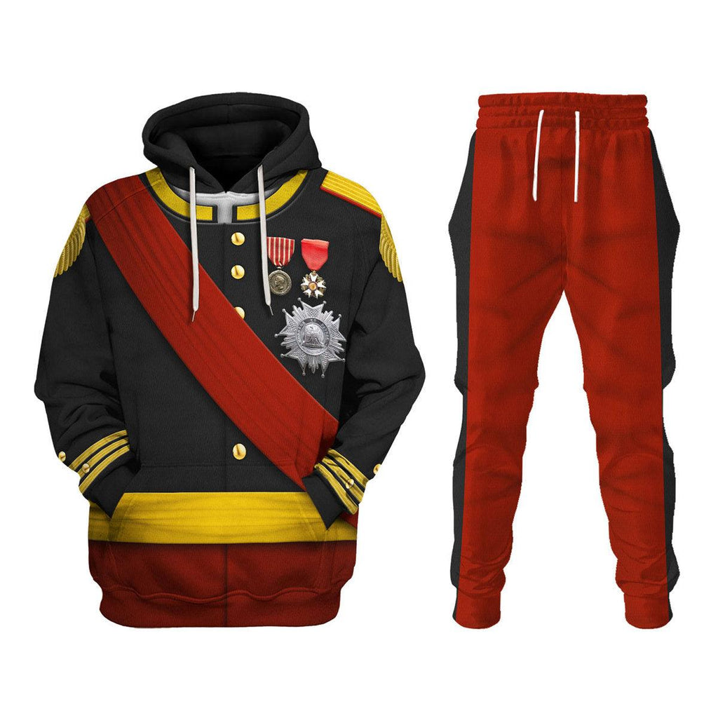 CustomsPig Napoleon III Uniform All Over Print Hoodie Sweatshirt T-Shirt Tracksuit - CustomsPig.com