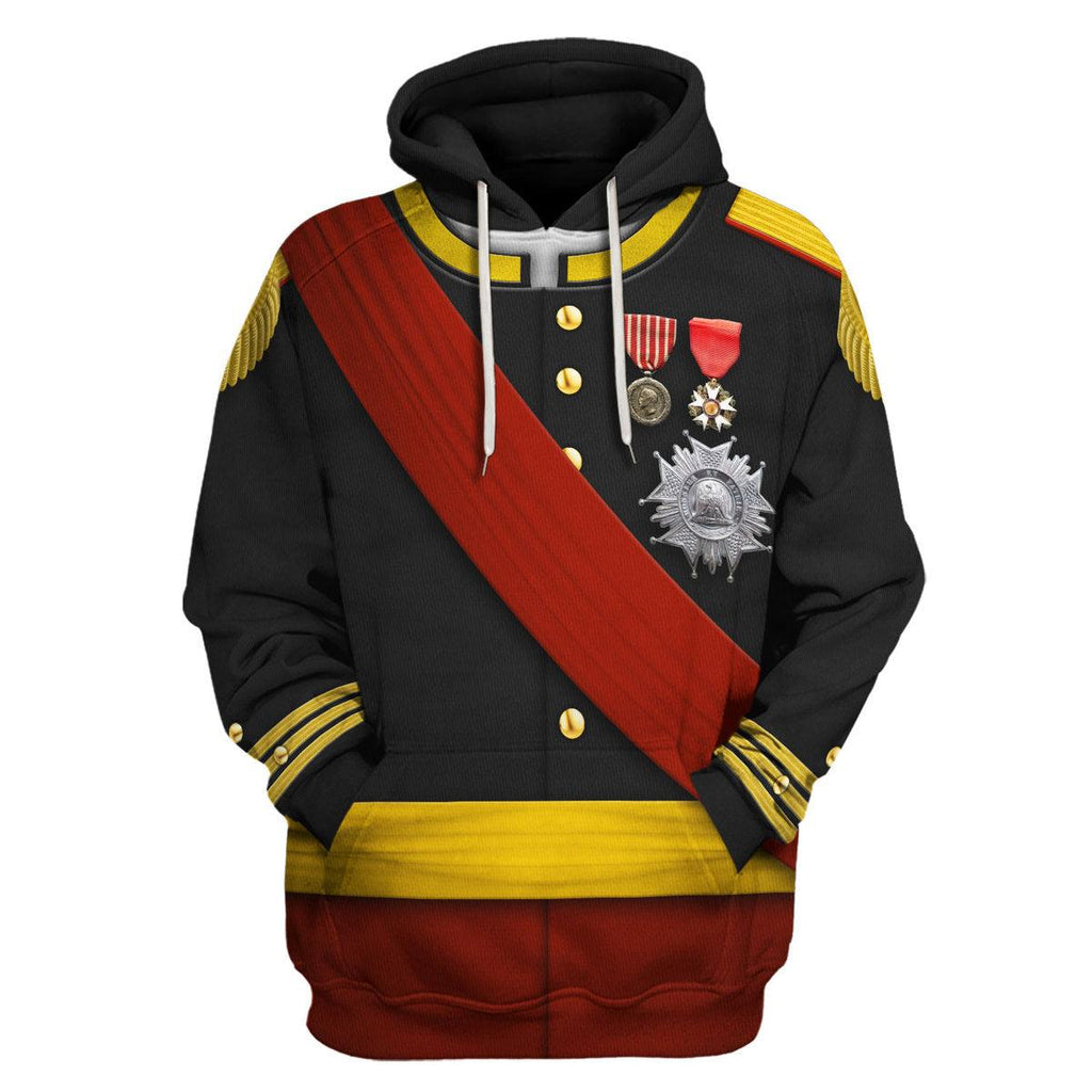 CustomsPig Napoleon III Uniform All Over Print Hoodie Sweatshirt T-Shirt Tracksuit - CustomsPig.com