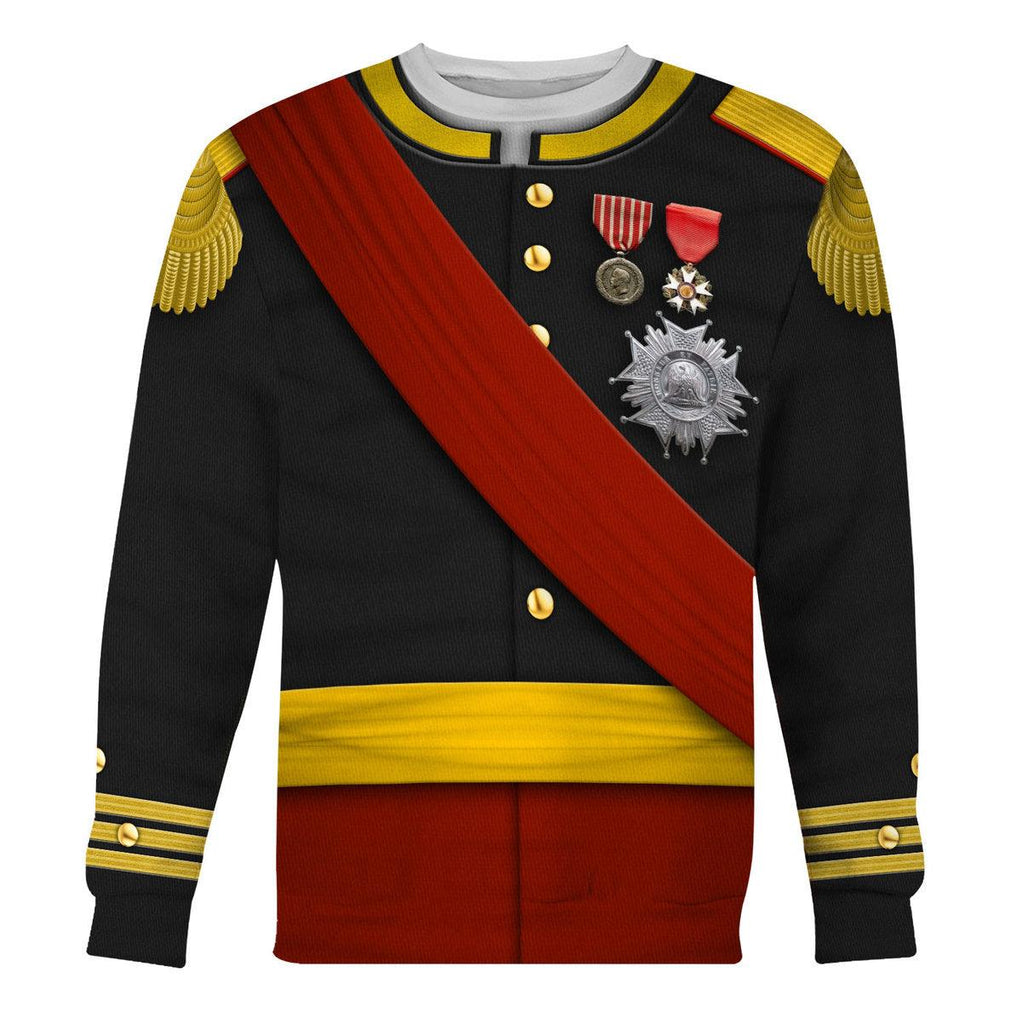 CustomsPig Napoleon III Uniform All Over Print Hoodie Sweatshirt T-Shirt Tracksuit - CustomsPig.com