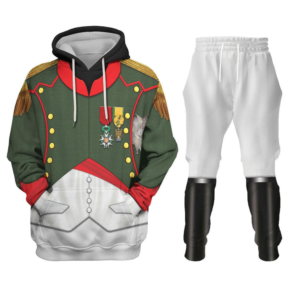 CustomsPig Napoleon in Chasseur-Cheval Reg Costume Hoodie Sweatshirt T-Shirt Tracksuit - CustomsPig.com