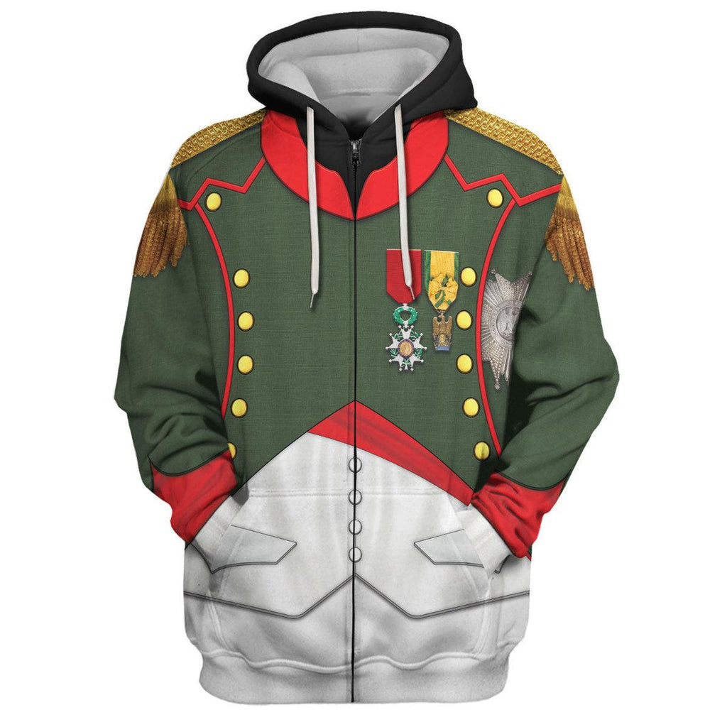 CustomsPig Napoleon in Chasseur-Cheval Reg Costume Hoodie Sweatshirt T-Shirt Tracksuit - CustomsPig.com