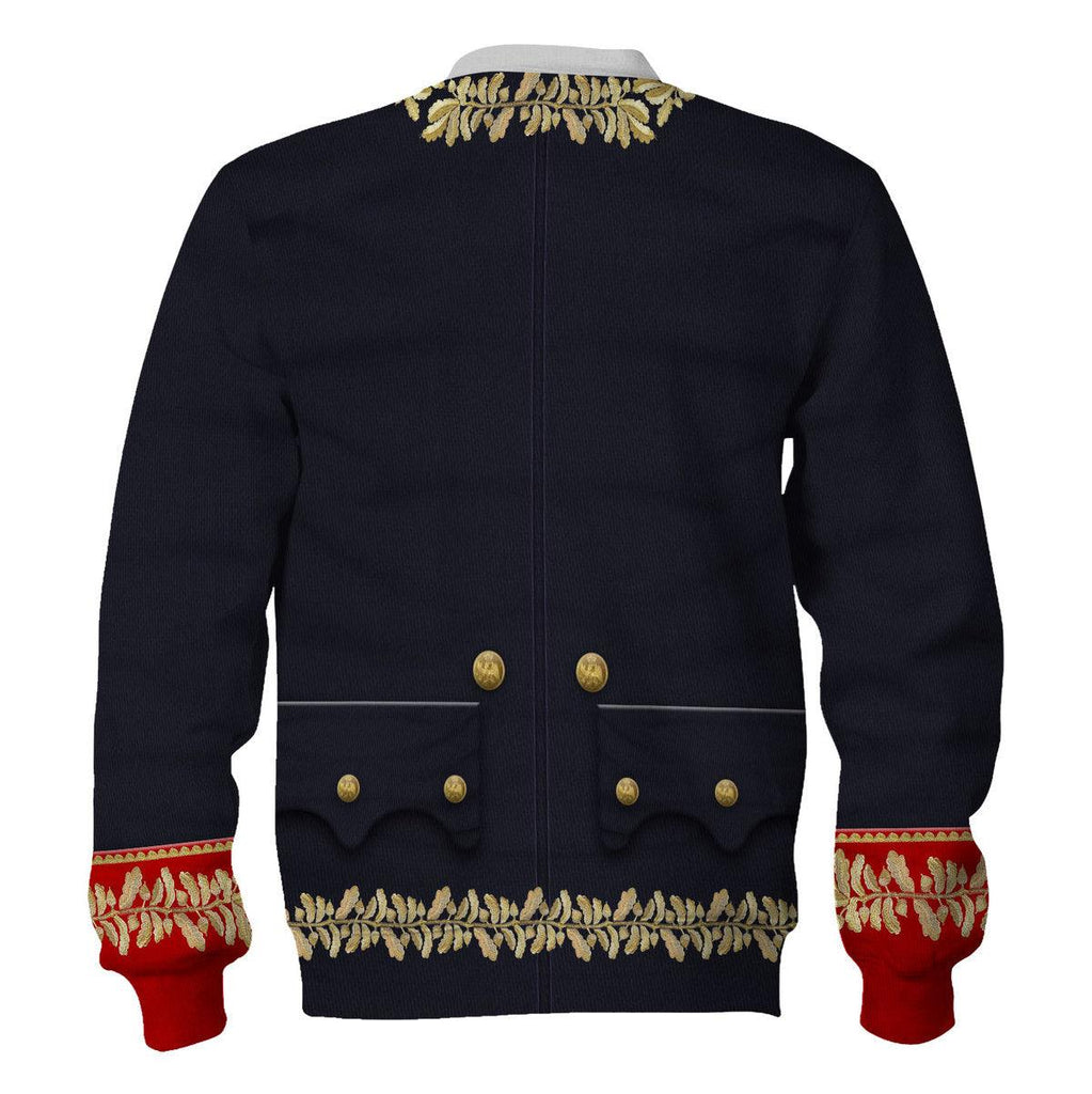 CustomsPig Napoleon in His General Uniform All Over Print Hoodie Sweatshirt T-Shirt Tracksuit - CustomsPig.com