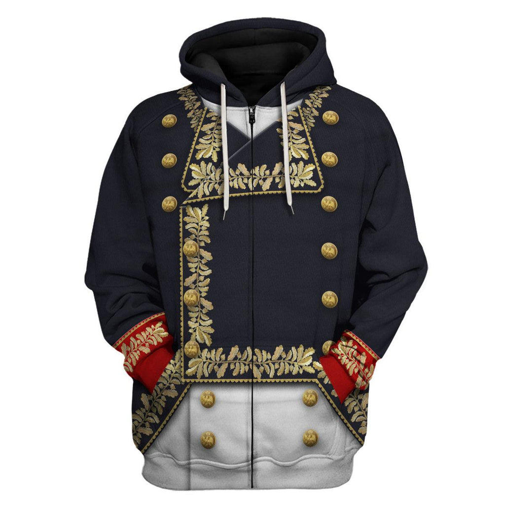 CustomsPig Napoleon in His General Uniform All Over Print Hoodie Sweatshirt T-Shirt Tracksuit - CustomsPig.com