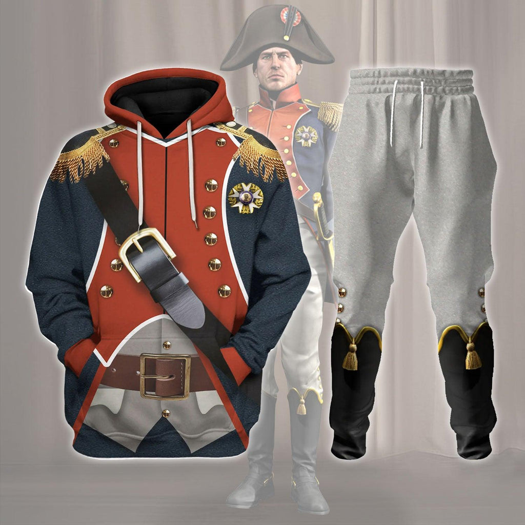 CustomsPig Napoleon Infantryman Costume Hoodie Sweatshirt T-Shirt Tracksuit - CustomsPig.com