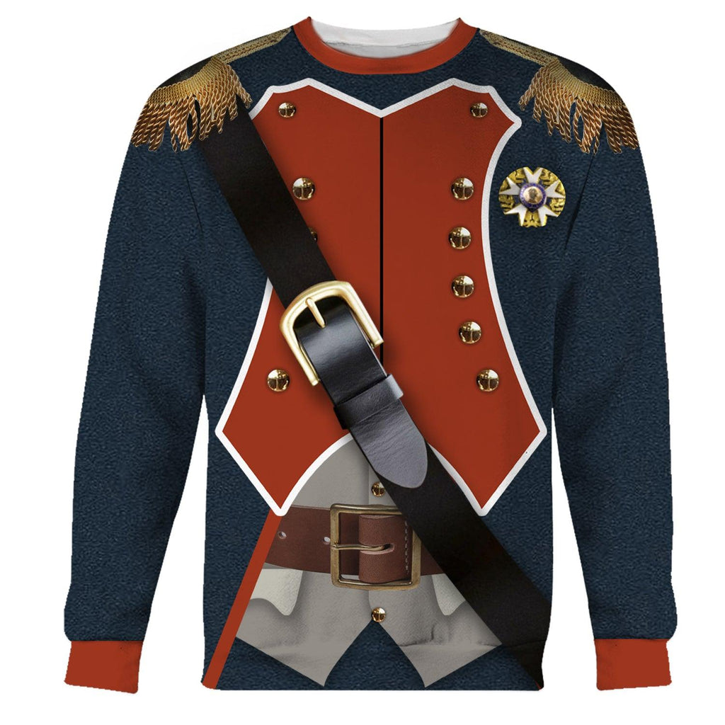 CustomsPig Napoleon Infantryman Costume Hoodie Sweatshirt T-Shirt Tracksuit - CustomsPig.com