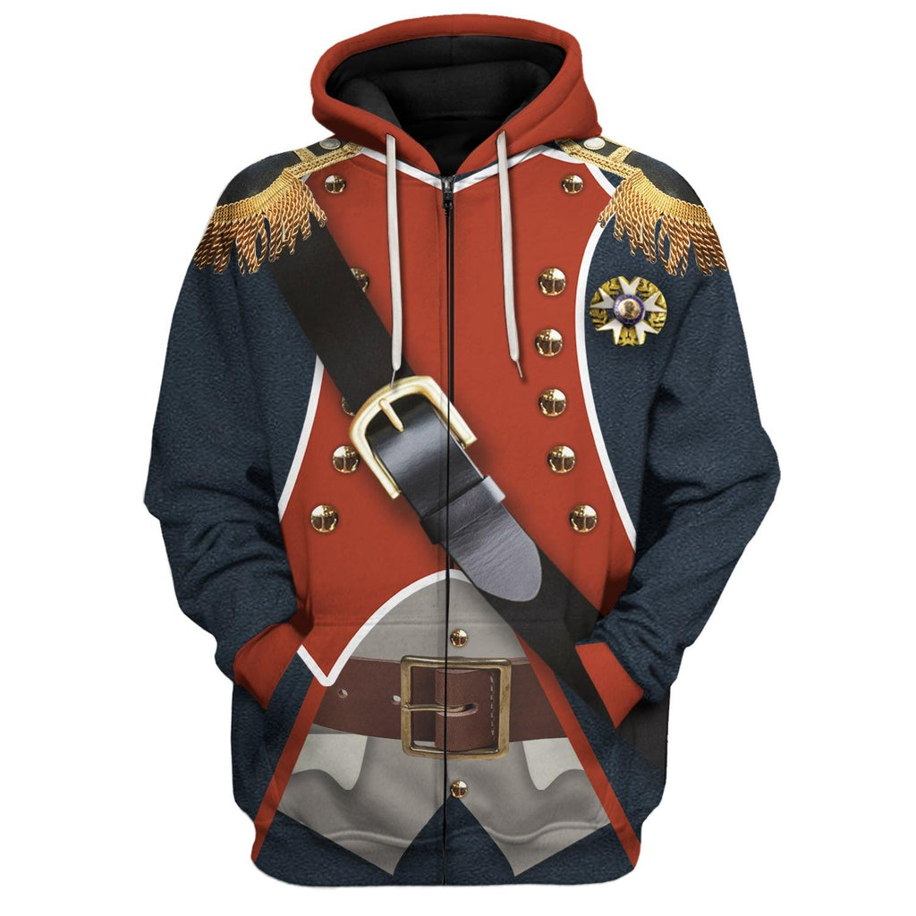 CustomsPig Napoleon Infantryman Costume Hoodie Sweatshirt T-Shirt Tracksuit - CustomsPig.com