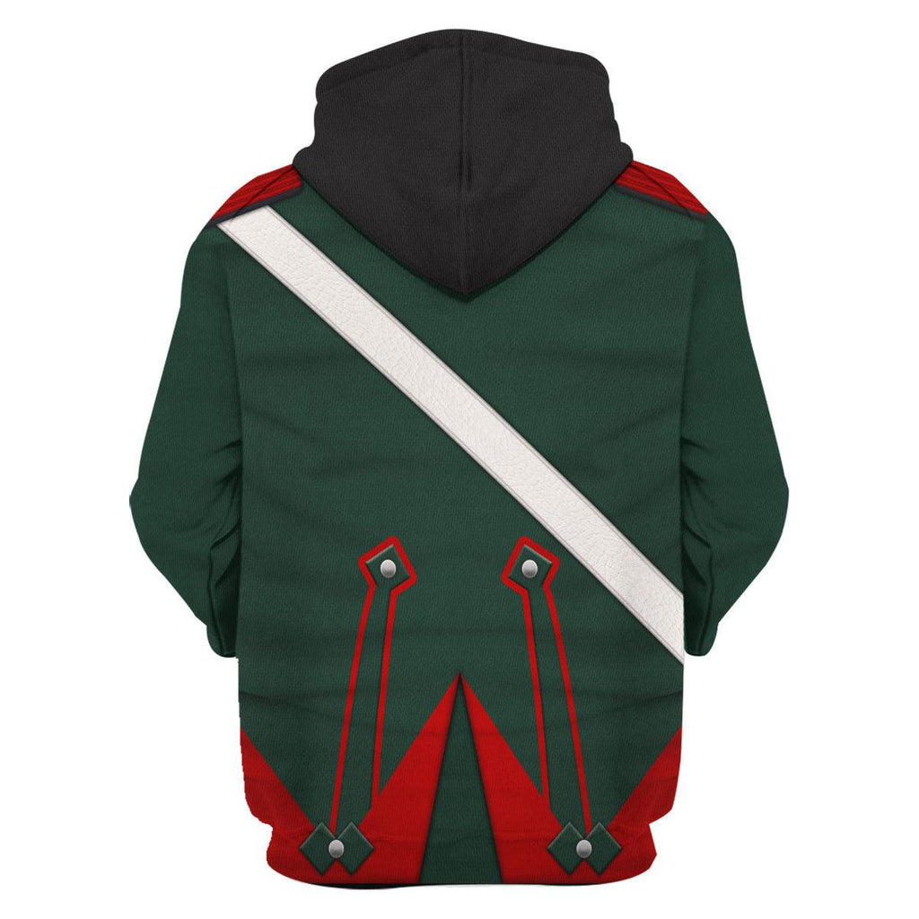 CustomsPig Napoleonic French Light Cavalry-Chasseur A Cheval-Campaign Dress (1806-1815) Uniform All Over Print Hoodie Sweatshirt T-Shirt Tracksuit - CustomsPig.com