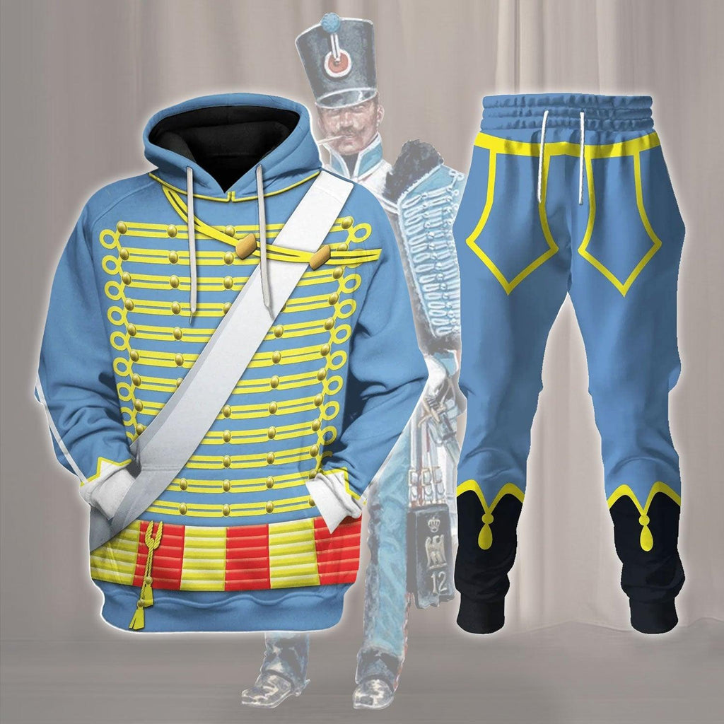  CustomsPig Napoleonic of the French Hussars Costume Hoodie Sweatshirt T-Shirt Tracksuit -  CustomsPig.com