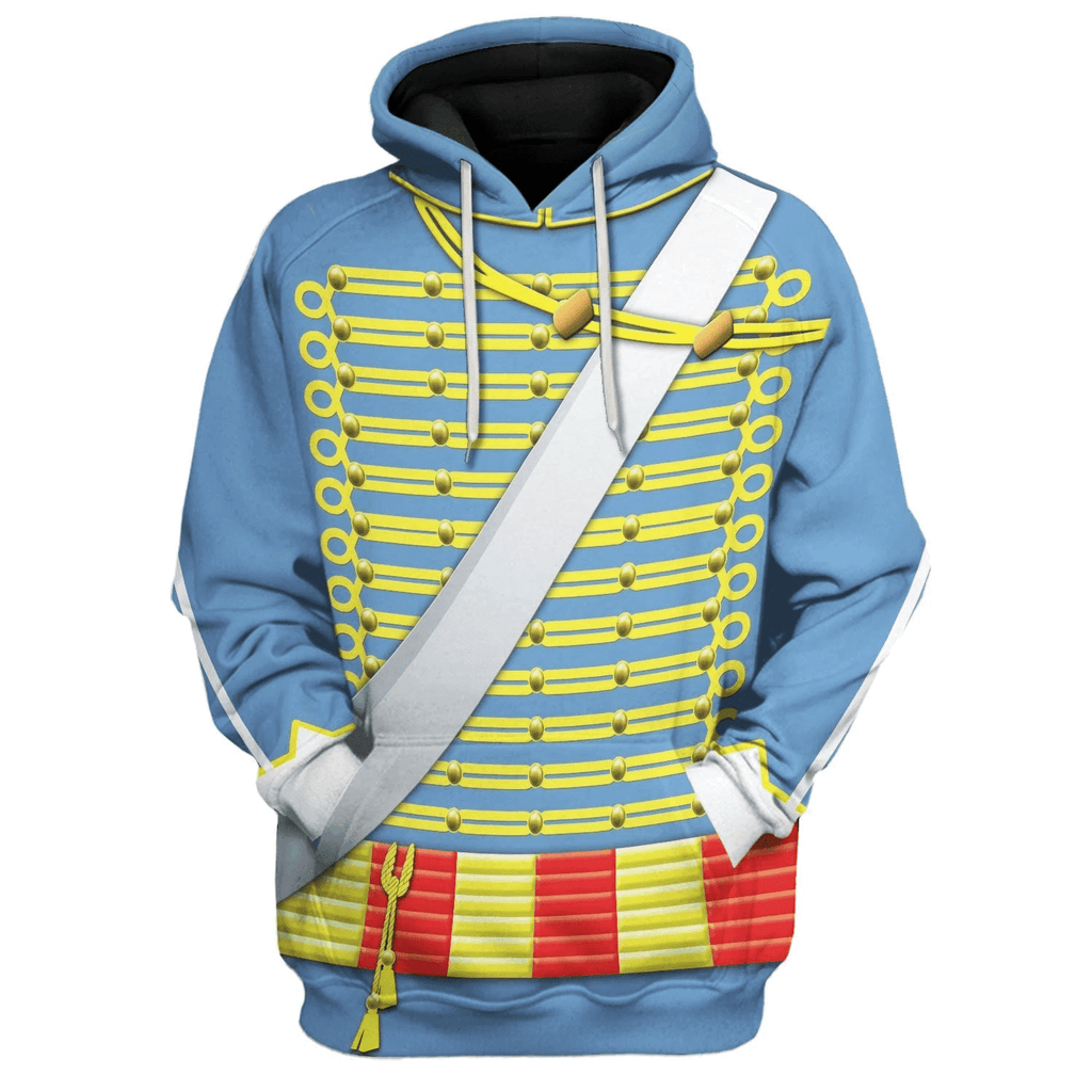  CustomsPig Napoleonic of the French Hussars Costume Hoodie Sweatshirt T-Shirt Tracksuit -  CustomsPig.com