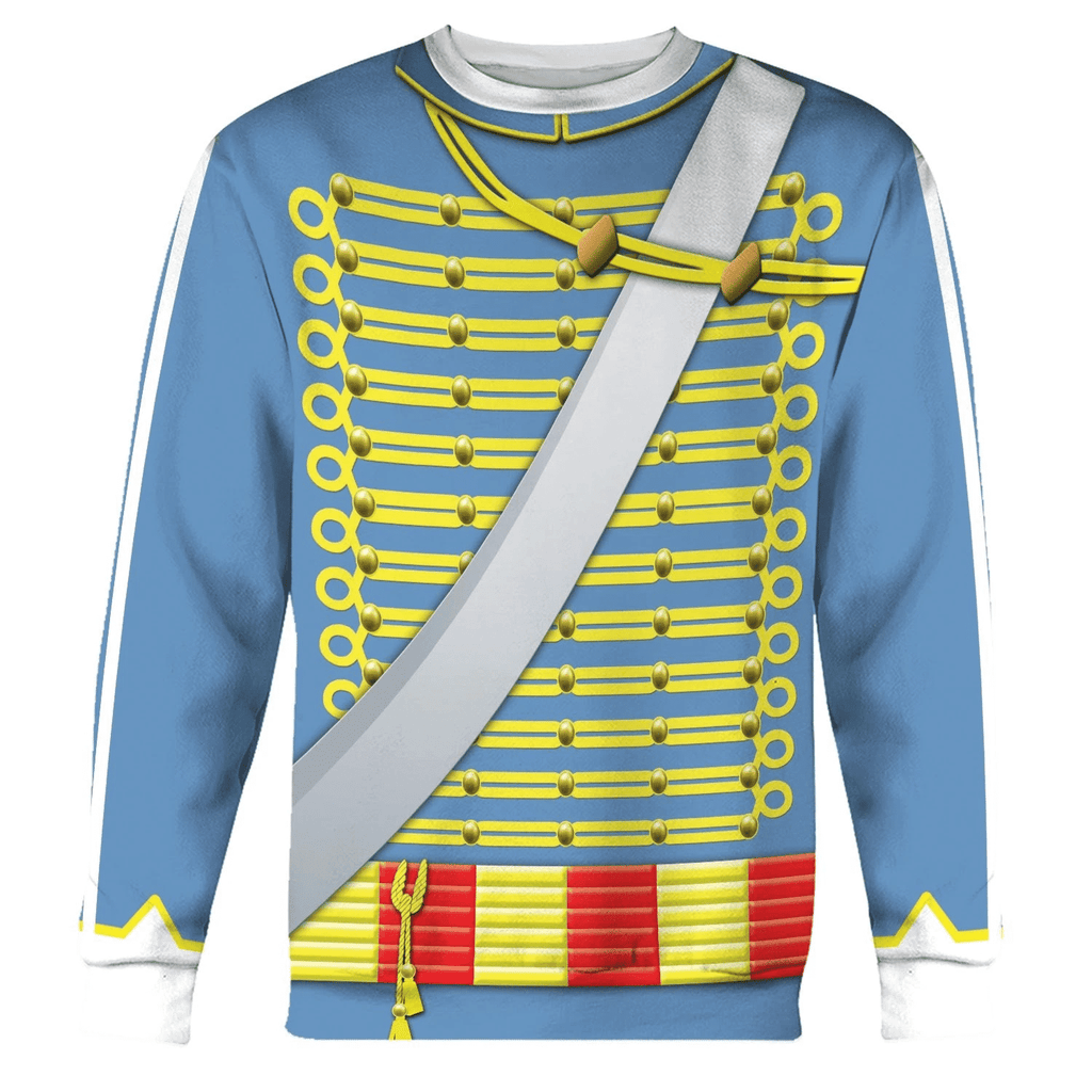  CustomsPig Napoleonic of the French Hussars Costume Hoodie Sweatshirt T-Shirt Tracksuit -  CustomsPig.com