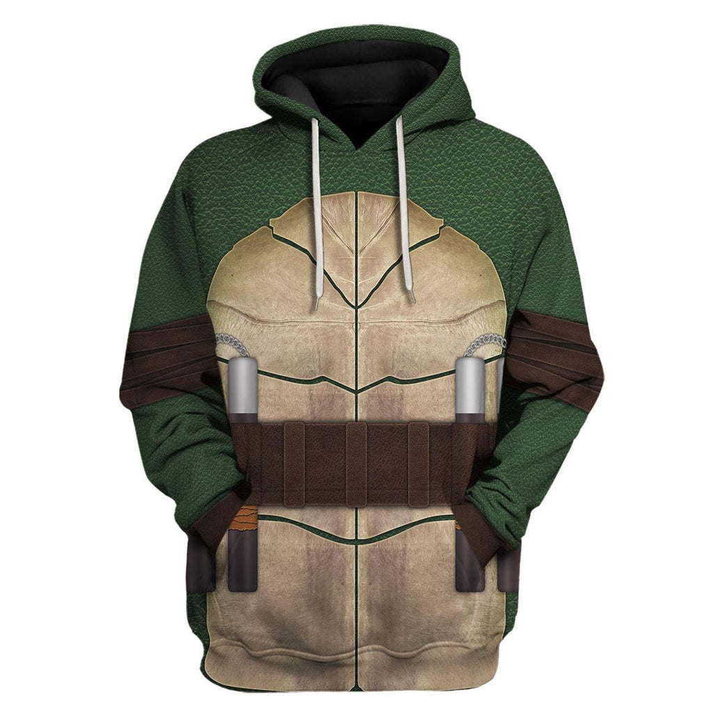 CustomsPig Ninja Turtles Michelangelo Costume Hoodie Sweatshirt T-Shirt ZipHoodie Sweatpants - CustomsPig.com