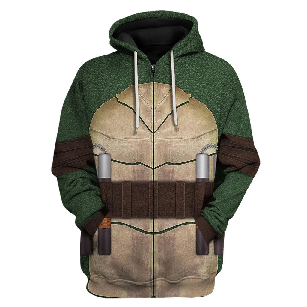 CustomsPig Ninja Turtles Michelangelo Costume Hoodie Sweatshirt T-Shirt ZipHoodie Sweatpants - CustomsPig.com