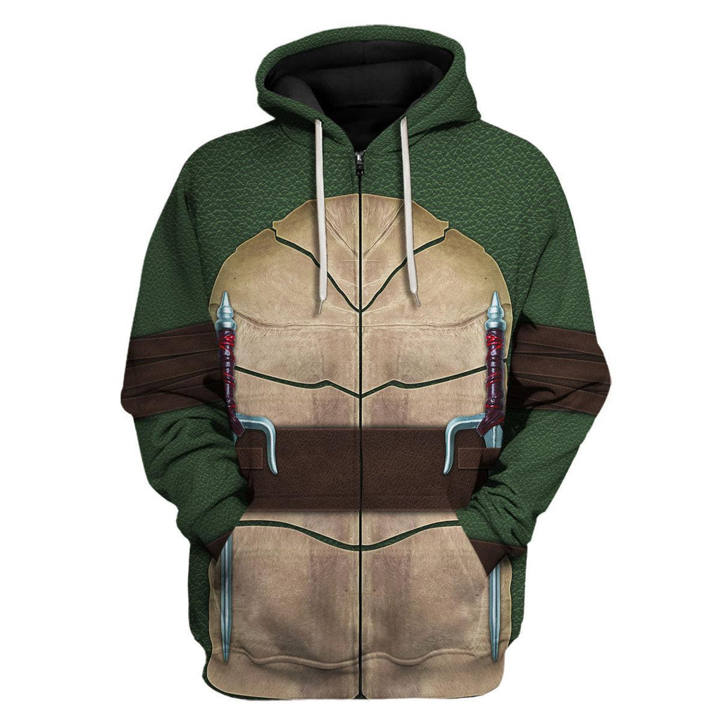 CustomsPig Ninja Turtles Raphael Costume Hoodie Sweatshirt T-Shirt ZipHoodie Sweatpants - CustomsPig.com