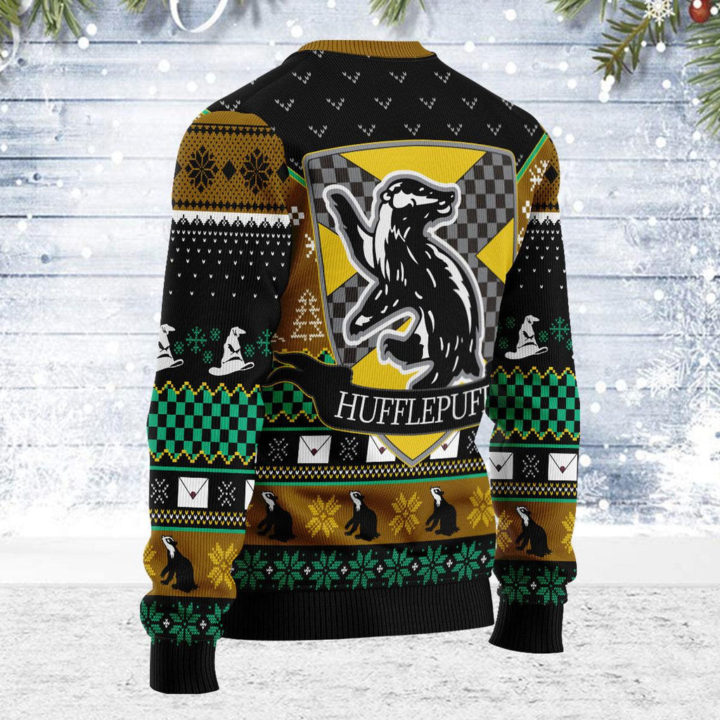 Gearhomie O Hufflepuff Night Christmas Sweater - Gearhomie.com