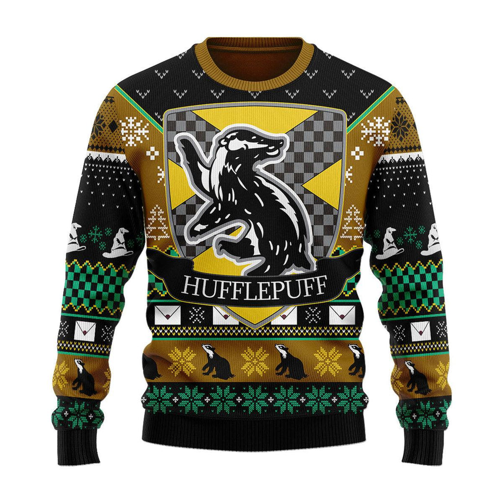 Gearhomie O Hufflepuff Night Christmas Sweater - Gearhomie.com