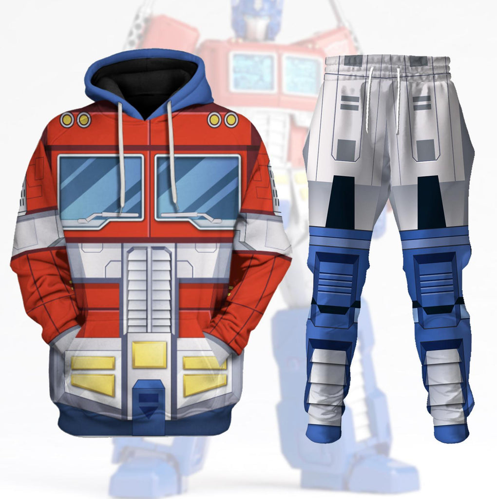  CustomsPig Optimus Prime Costume Cosplay Hoodie Tracksuit -  CustomsPig