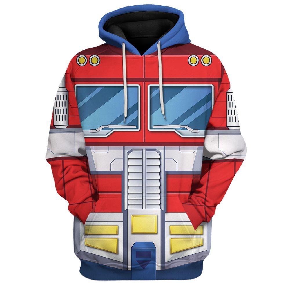  CustomsPig Optimus Prime Costume Cosplay Hoodie Tracksuit -  CustomsPig