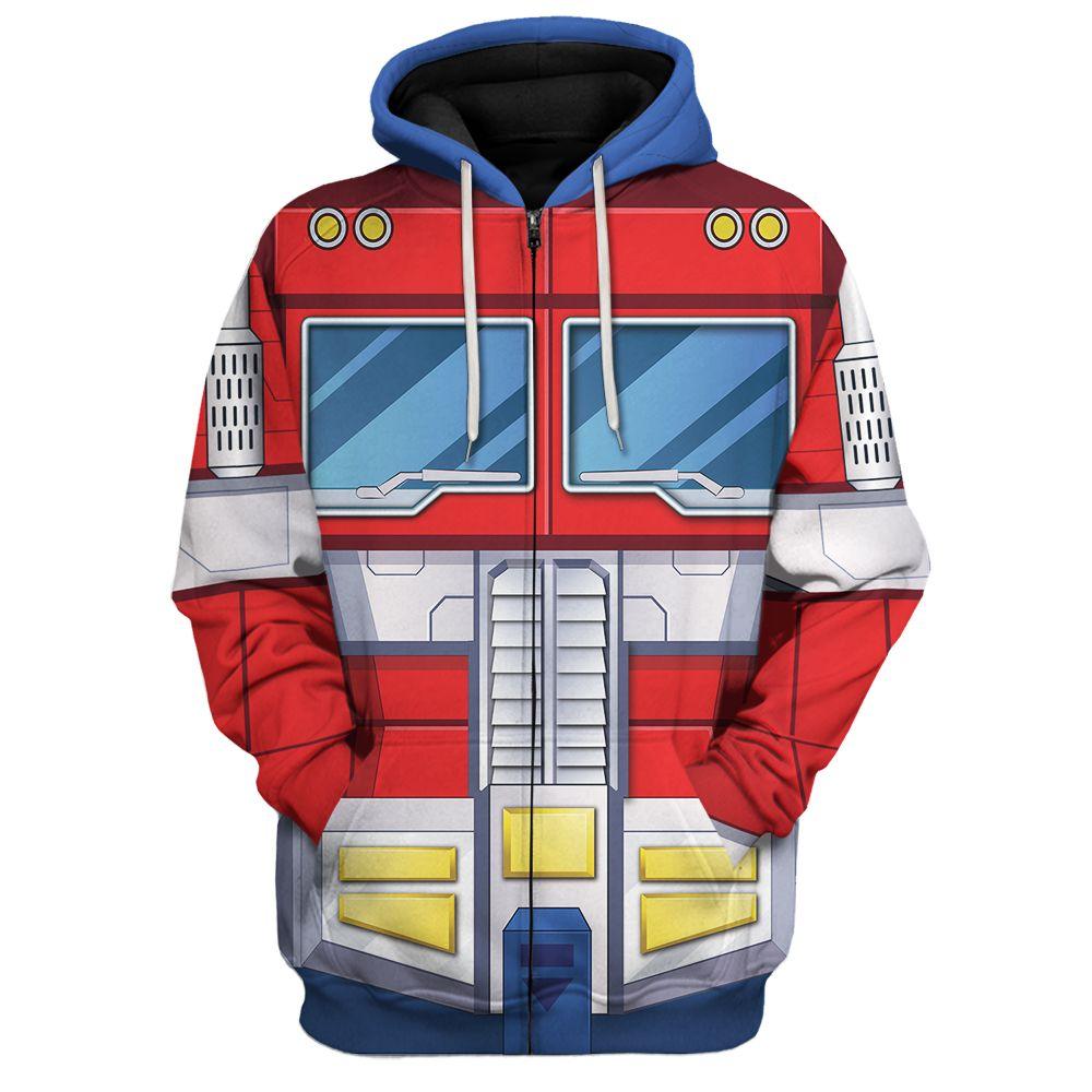  CustomsPig Optimus Prime Costume Cosplay Hoodie Tracksuit -  CustomsPig