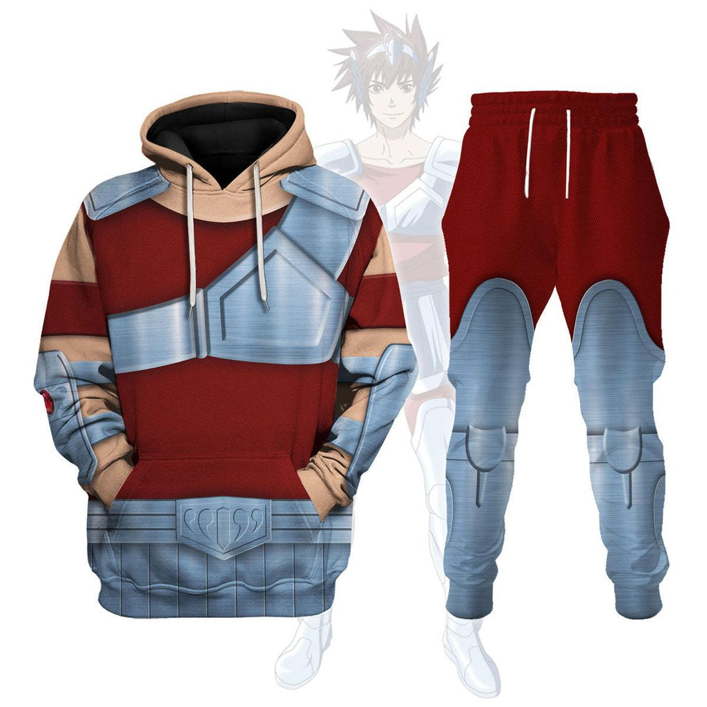 CustomsPig Pegasus Tenma Saint Seiya Costume Hoodie Sweatshirt T-Shirt Tracksuit - DucG