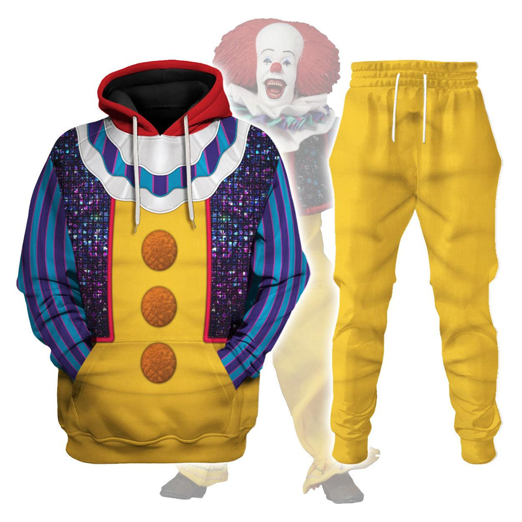 CustomsPig Pennywise 1990 Costume Hoodie Sweatshirt T-Shirt Tracksuit - CustomsPig.com