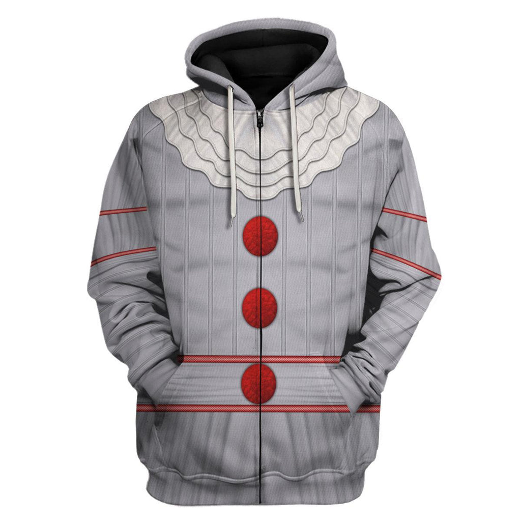 CustomsPig Pennywise Costume Hoodie Sweatshirt T-Shirt Tracksuit - CustomsPig.com