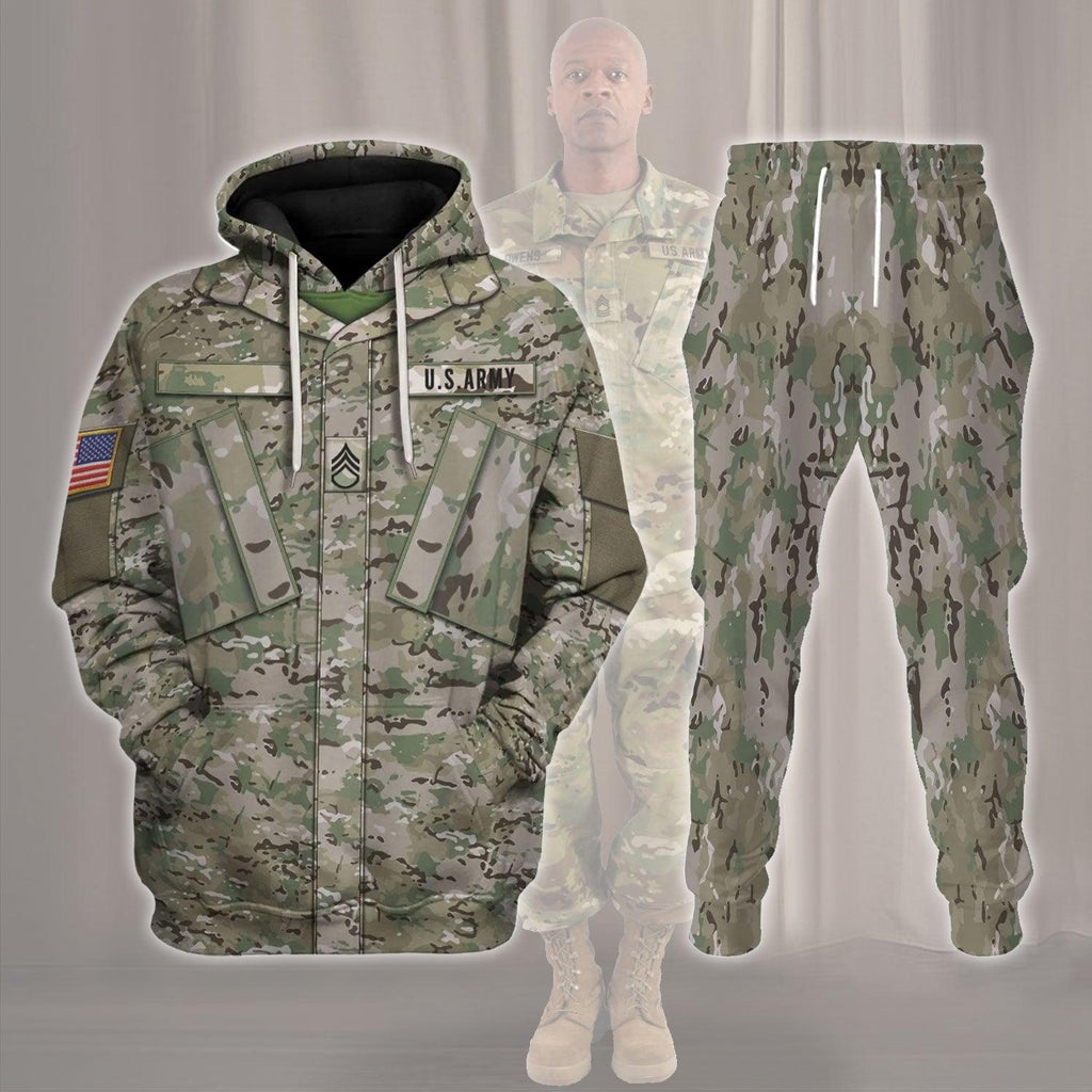  CustomsPig Personalize Name Badge US Army Combat Uniform Operational Camouflage Pattern (OCP) Costume Hoodie Sweatshirt T-Shirt Tracksuit -  CustomsPig.com