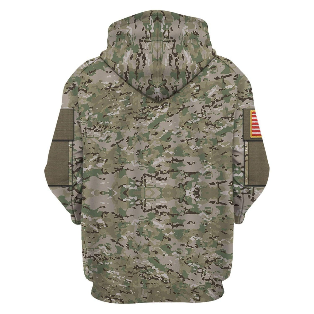  CustomsPig Personalize Name Badge US Army Combat Uniform Operational Camouflage Pattern (OCP) Costume Hoodie Sweatshirt T-Shirt Tracksuit -  CustomsPig.com