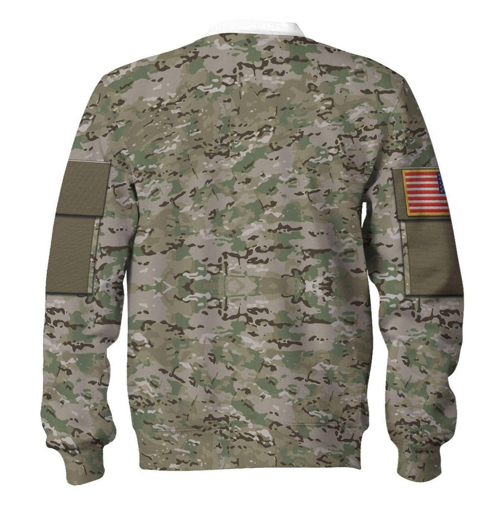  CustomsPig Personalize Name Badge US Army Combat Uniform Operational Camouflage Pattern (OCP) Costume Hoodie Sweatshirt T-Shirt Tracksuit -  CustomsPig.com