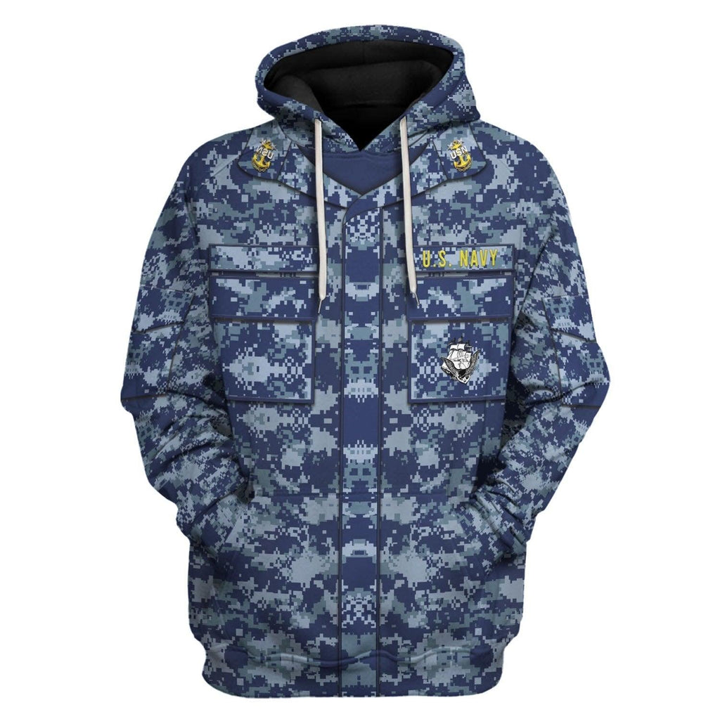  CustomsPig Personalized Rank and Branches United States Navy Working Uniform Type I Costume Hoodie Sweatshirt T-Shirt Tracksuit -  CustomsPig.com